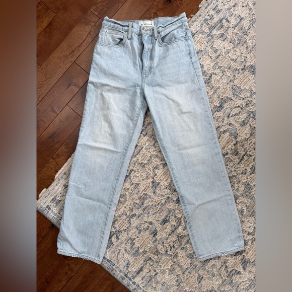 SLVRLAKE Denim - SLVRLAKE High-Rise Cropped Straight Leg Jeans | Size 26 (S) | 100% Cotton